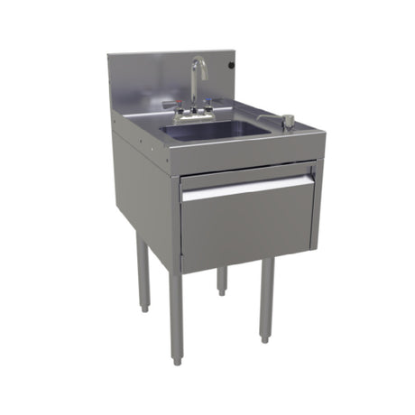 Glastender DHSB-18 Deluxe Underbar Hand Sink Unit Free Standing 18"W X 24"D