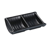 Yanco BP-4031 Black Pearl Sauce Dish 2 Oz. 4-3/4"L X 3"W