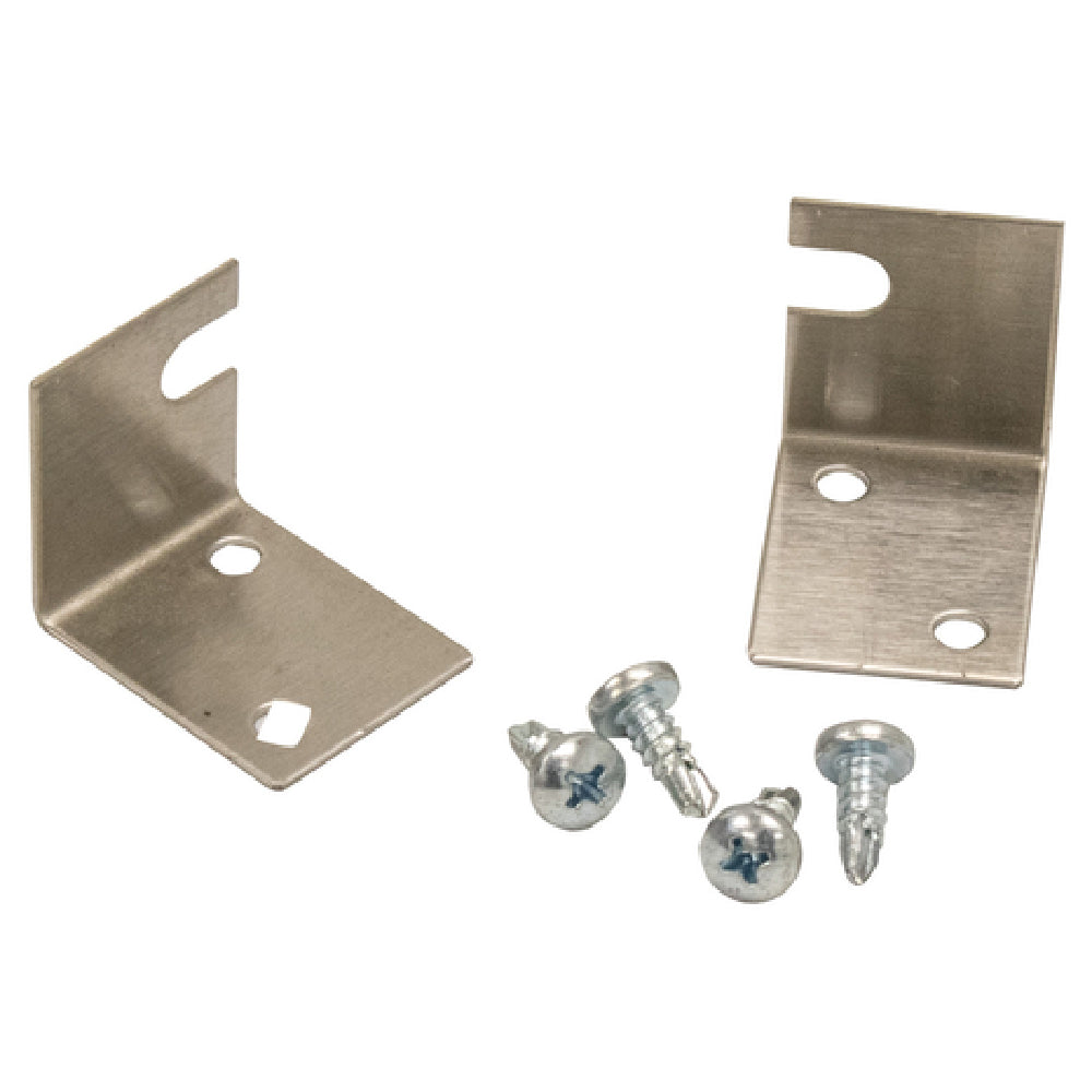 Advance Tabco SU-P-212 Replacement Clips For Exposed Element Hot Wells For Stainless Steel Wells (set Of 2 With Screws)