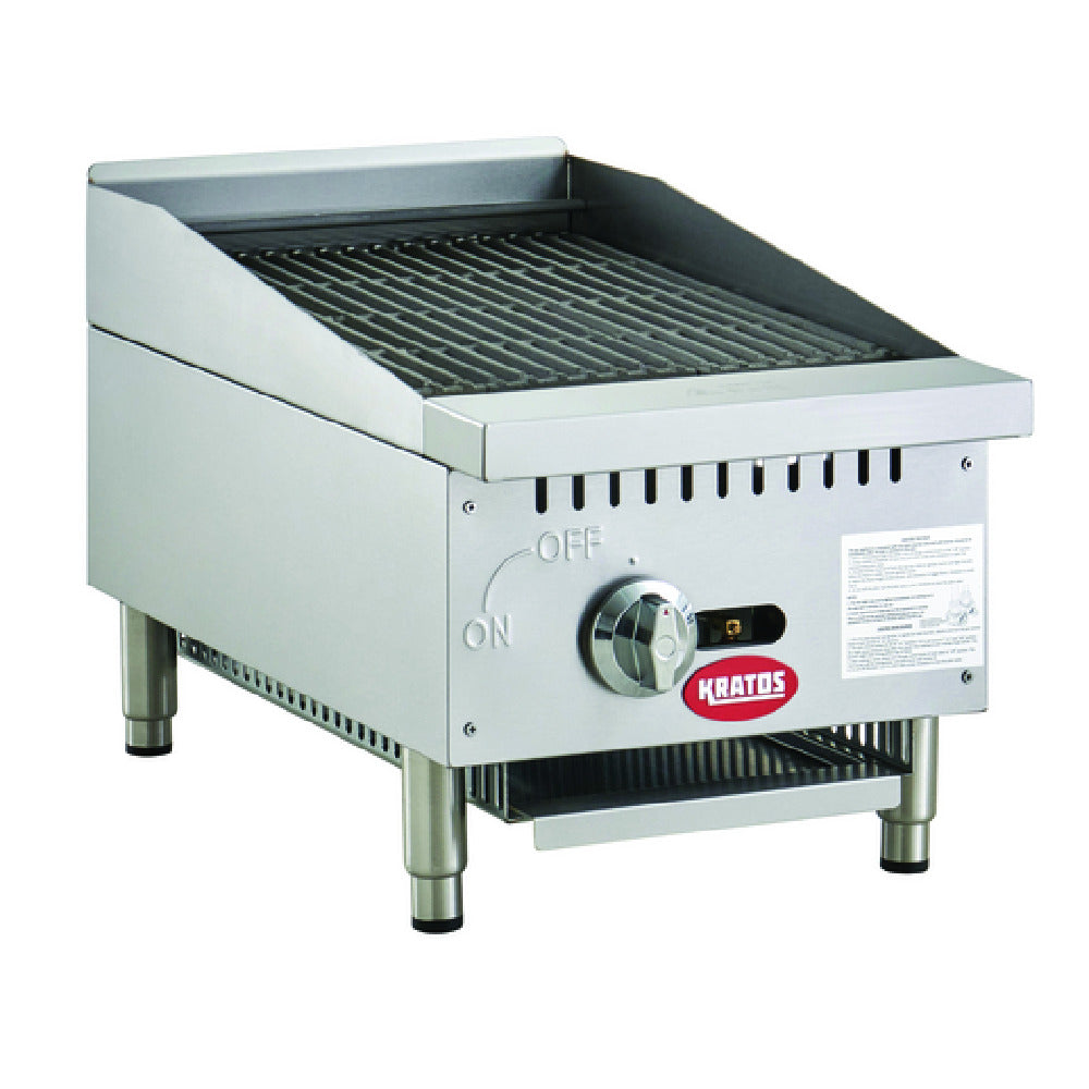 Hubert 156277 - Kratos® 29Y-178 Countertop Radiant Charbroiler, 15"W, Natural Gas