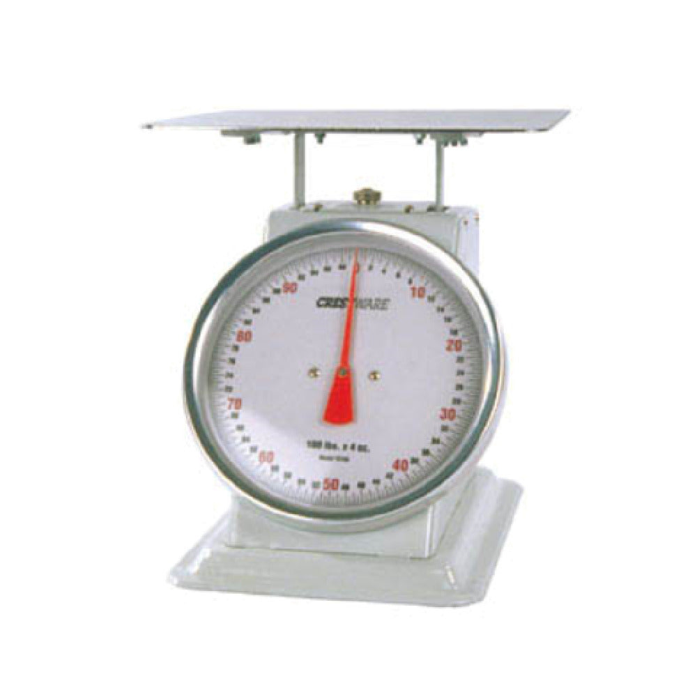 Crestware SCA10100 Receiving/Portion Scale 100 Lb. X 4 Oz. 10" Dials