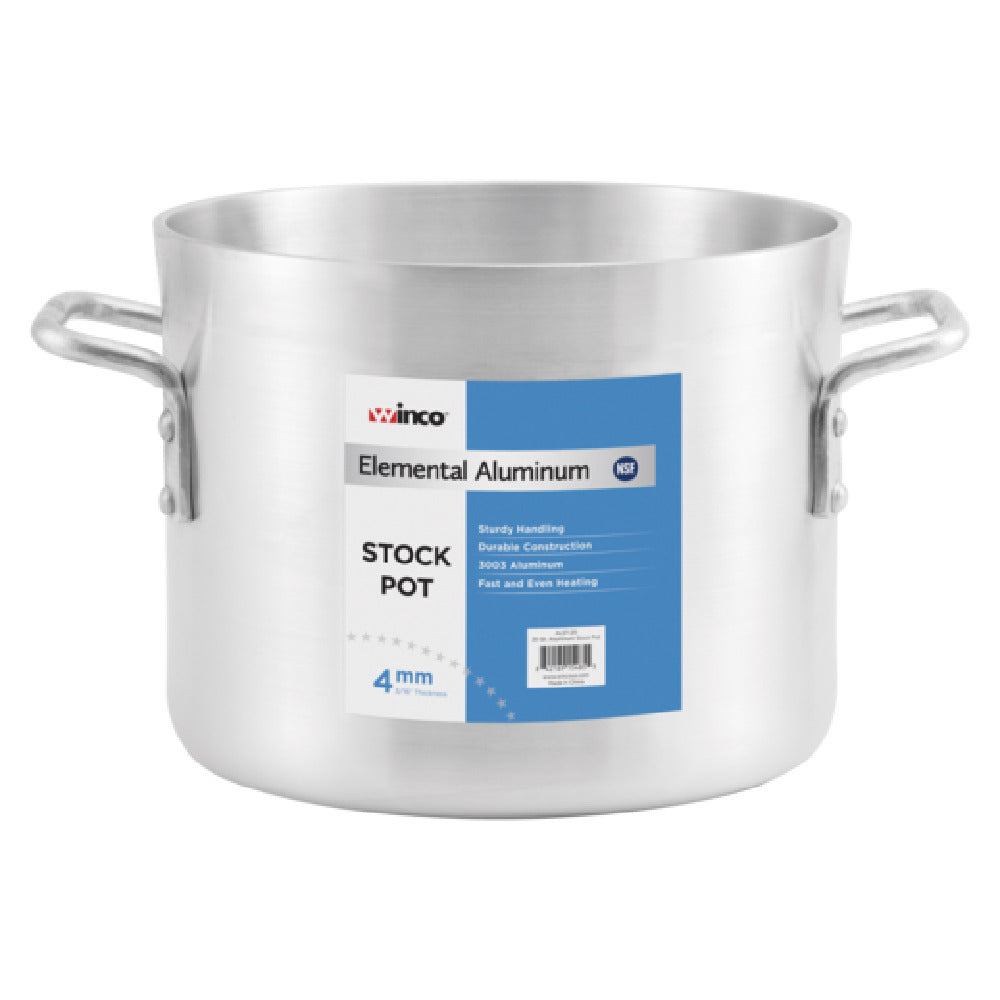 Winco ALST-100 Elemental Stock Pot 100 Qt. 20-1/4" X 18-3/8"