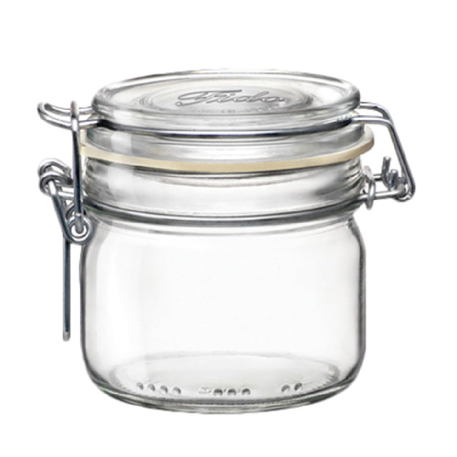 Steelite 4949Q458 Jar 7-3/4 Oz. (H 3-1/4" M 4-1/4" T 2-7/8" B 2-3/4") Glass