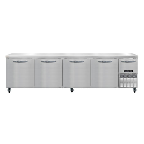 Continental Refrigerator RA118N Refrigerated Base Worktop Unit 118"W 300 Series Stainless Steel Flat Work Top