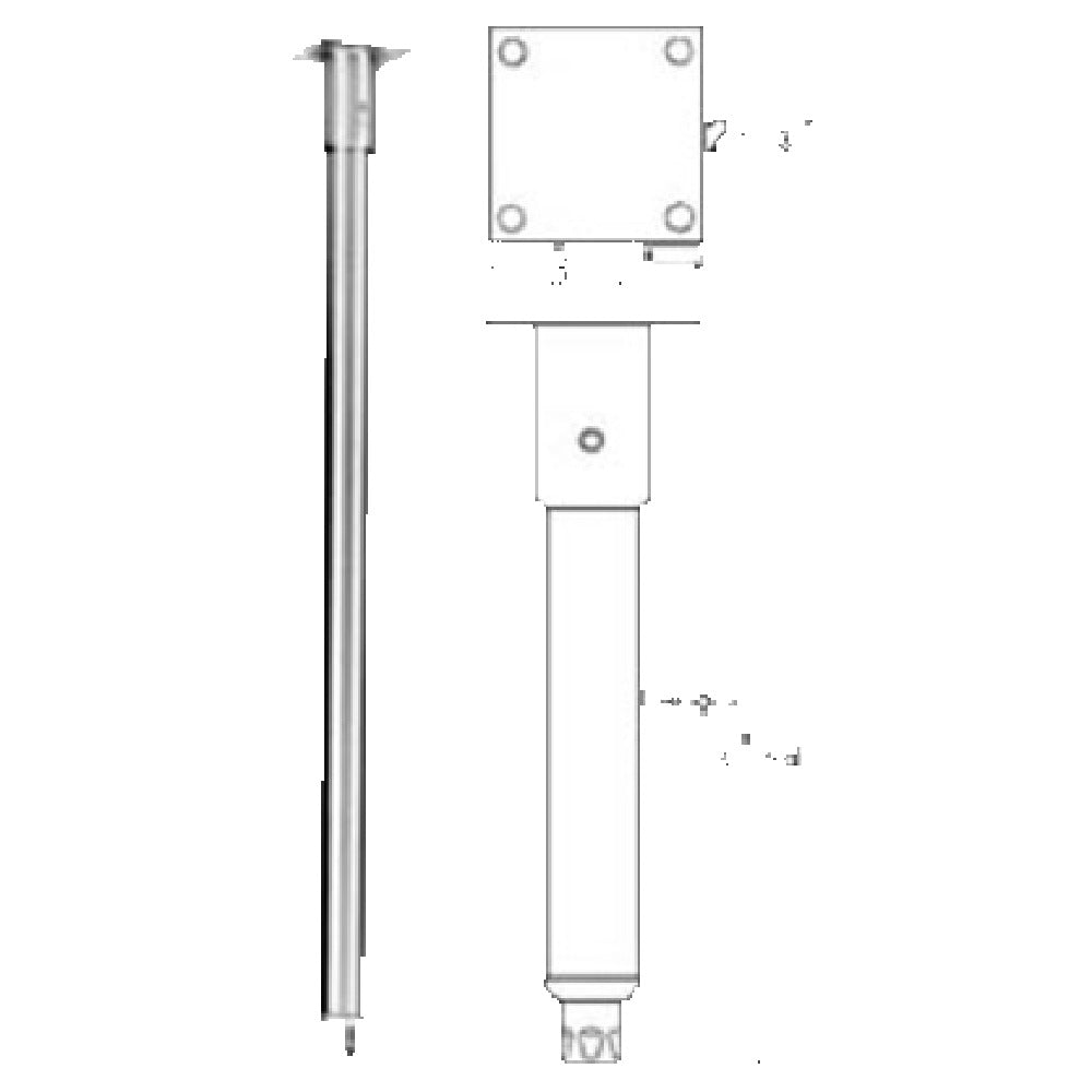 Franklin Machine Products 119-1001 Leg Assemblies Long Plate 3-1/2"L