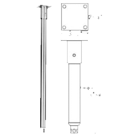 Franklin Machine Products 119-1001 Leg Assemblies Long Plate 3-1/2"L