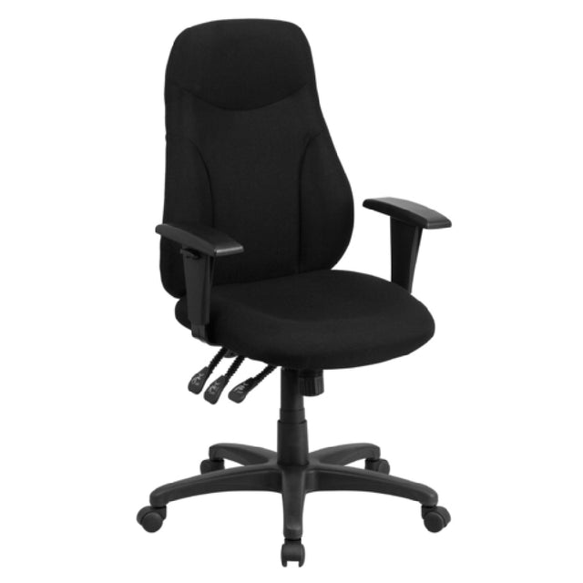 Flash Furniture BT-90297H-A-GG Ergonomic Swivel Task Chair 42" To 47-1/4" Adjustable Height