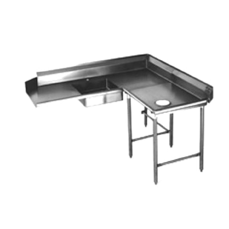 Eagle SDTCR-72-14/3 Spec-Master® Soiled Dishtable Corner Design 72" Machine To Corner