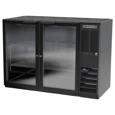 Beverage Air BB48HC-1-FG-B Refrigerated Food Rated Back Bar Storage Cabinet Two-section