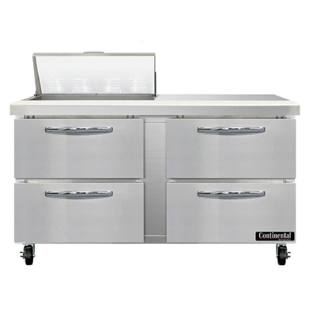 Continental Refrigerator SW60N8-D Sandwich Unit 60"W 17.0 Cu Ft Capacity