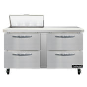 Continental Refrigerator SW60N8-D Sandwich Unit 60"W 17.0 Cu Ft Capacity