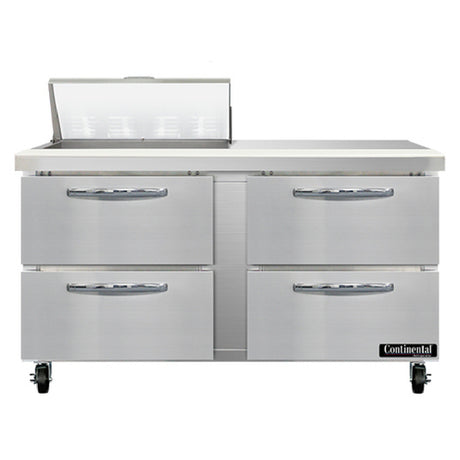 Continental Refrigerator SW60N8-D Sandwich Unit 60"W 17.0 Cu Ft Capacity