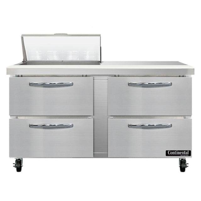 Continental Refrigerator SW60N8-D Sandwich Unit 60"W 17.0 Cu Ft Capacity