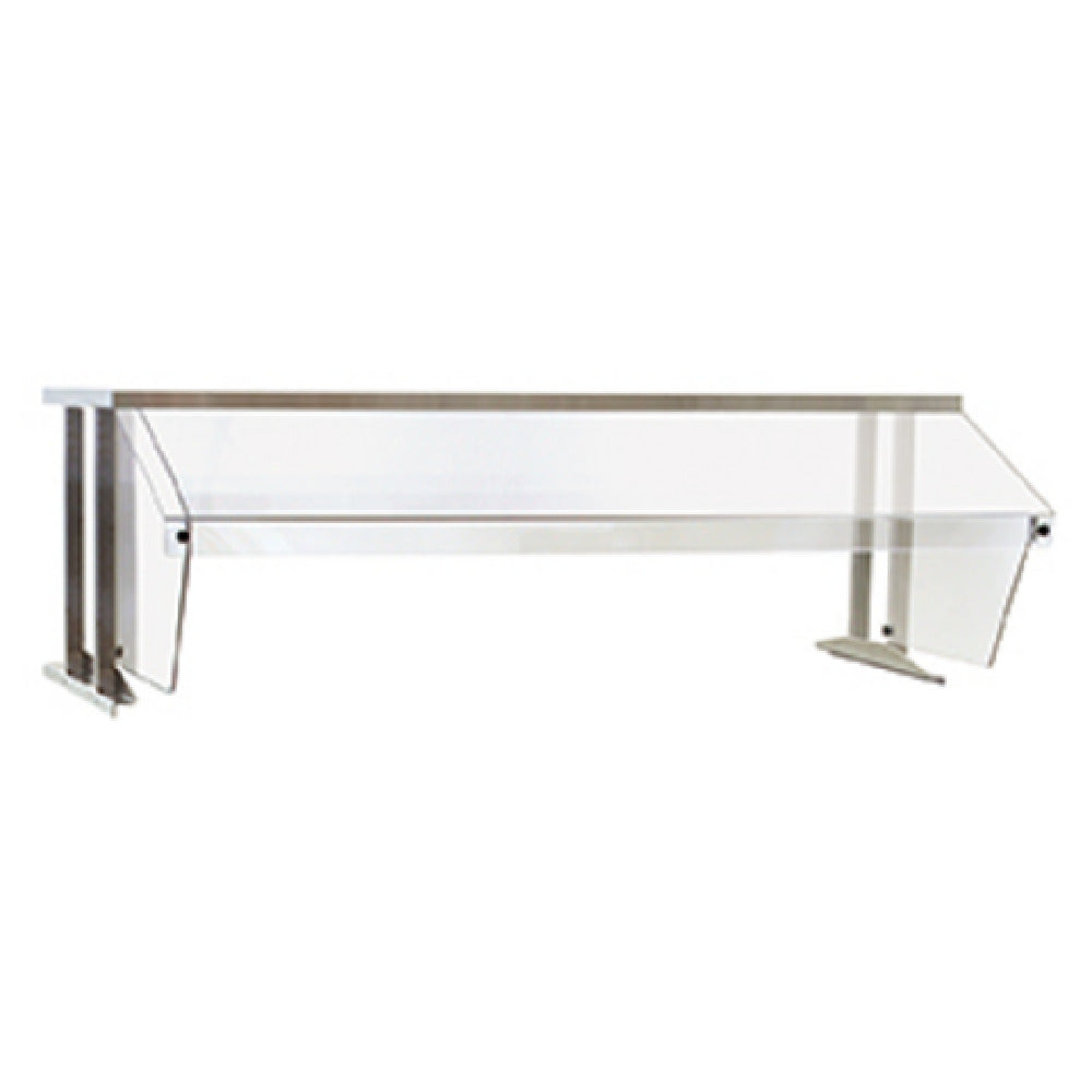 Eagle BS1-HT3-IL Buffet Shelf 48" With Infrared Bullet Lamps & Sneeze Guard (1) Side