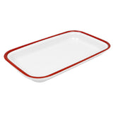 Bauscher Hepp TREW7414 - Enamelware Collection Tray, 1/4 GN Size, 10-1/2"L X 6-1/2"W X 1-1/4"H