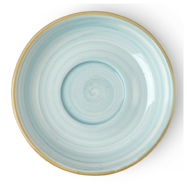 Bon Chef 2060052P-SB Tavola Saucer For Espresso Cup 4.5" Dia. X 1"H Alumina Vitrified