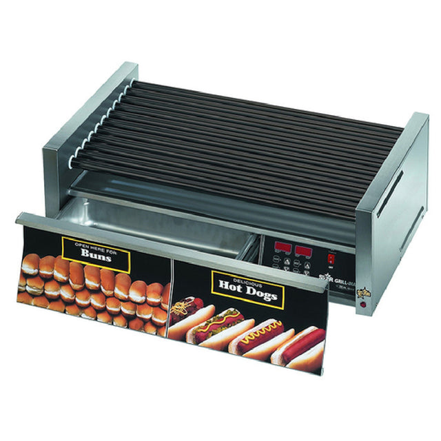 Star 50STBDE Grill-Max® Hot Dog Grill Roller-type With Integrated Bun Drawer