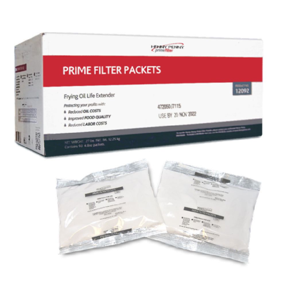 Henny Penny 12092 Prime Filter Packets 90 Packets Per Case 12 Fl Oz. (4.8 Or 237 Ml) Per Packet