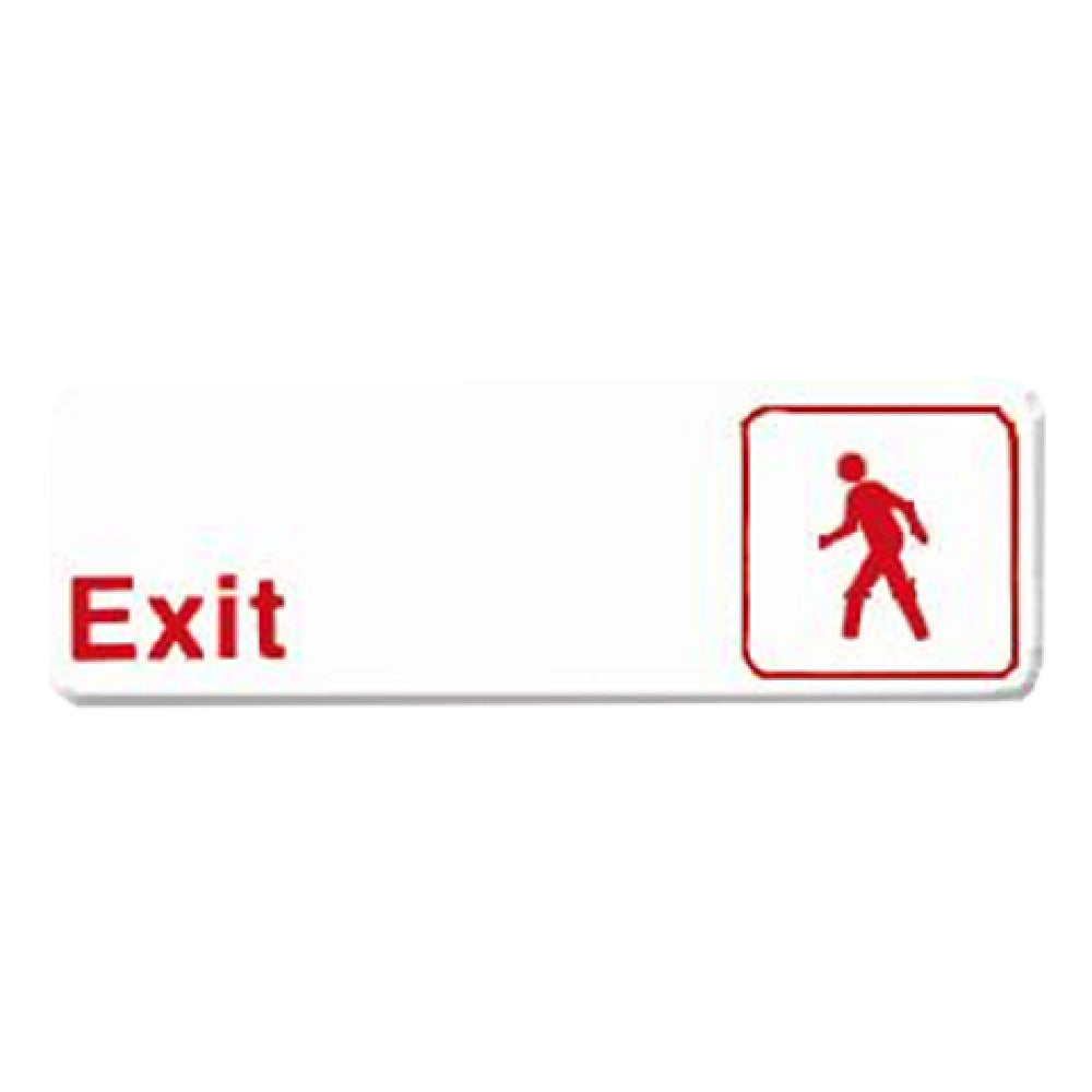 Thunder Group PLIS9307RD Information Symbol Sign 9" X 3" "Exit"