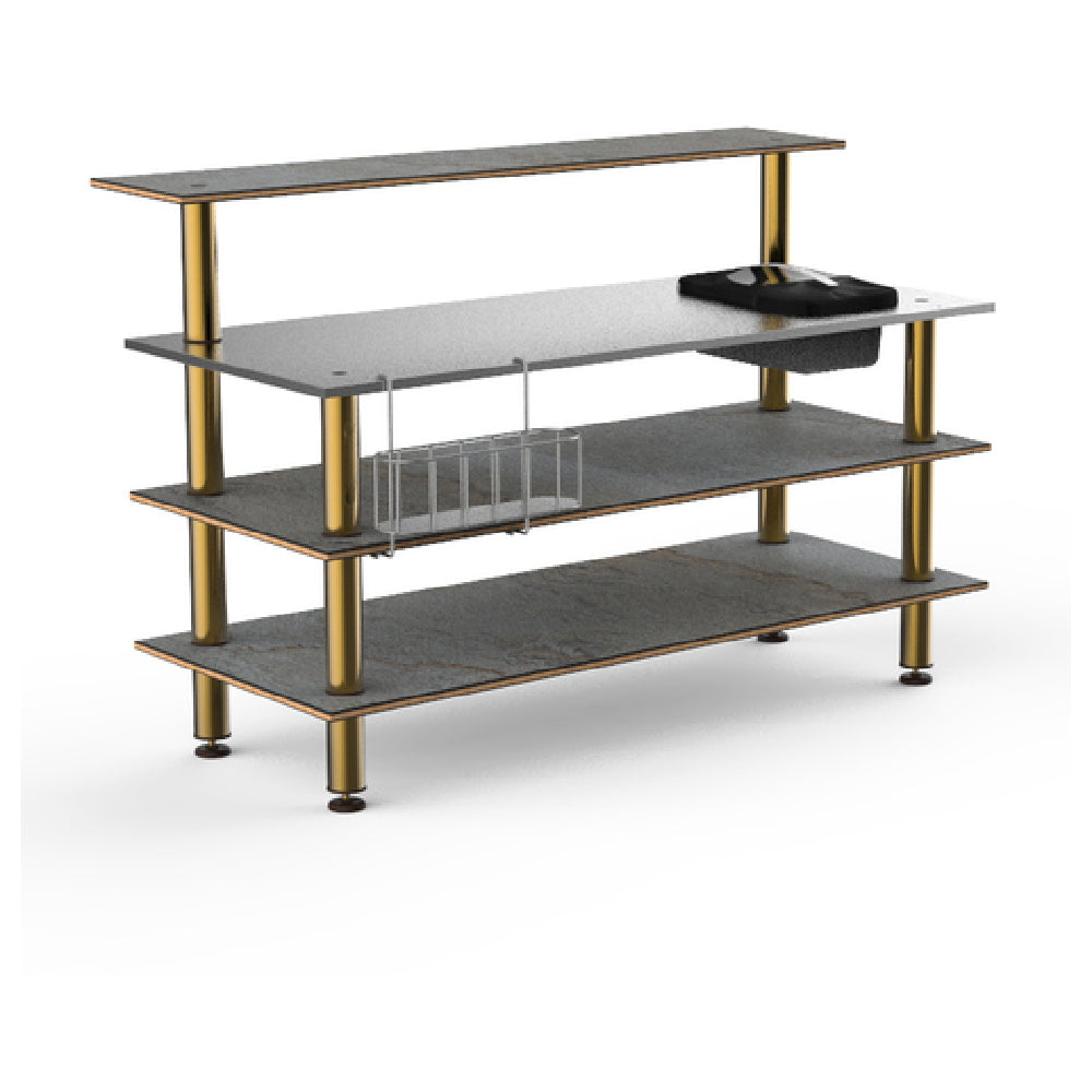 Steelite MGCMLC05GBXF Mogogo Buffet Solutions Modular ProBar Station 4-tier 71" X 40" X 47-1/2"H