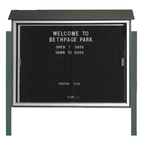 Aarco PLDS3645LDPP-4 Message Center 45"W X 36"H Freestanding