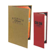 Menu Solutions K020D Menu Cover Holds 8-1/2" X 14" Inserts Double Panel With 2 Views