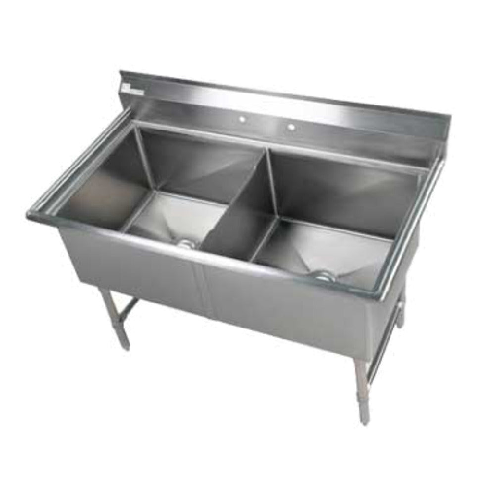 Klinger's Trading EIT2 Elite Sink Two Compartment 53"W X 29-1/2"D X 41"H