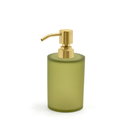 FOH RSP025GRR12 10oz Nassau Pump Sage With Matte Brass Top Includes One RSP003GRR12-BTM 10oz Nassau Pump Base Sage