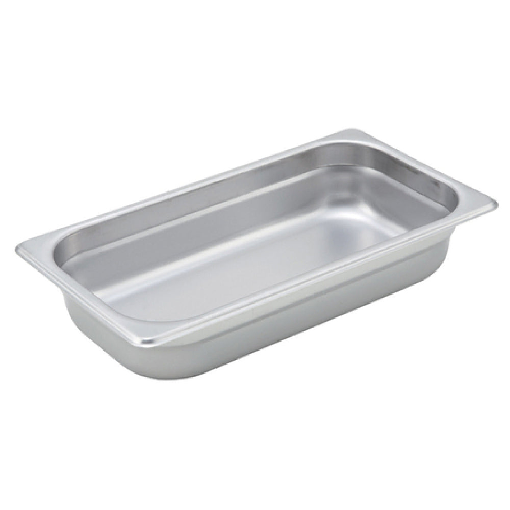 Winco SPJM-302 Steam Table Pan 1/3 Size 6-7/8" X 12-3/4" X 2-1/2" Deep