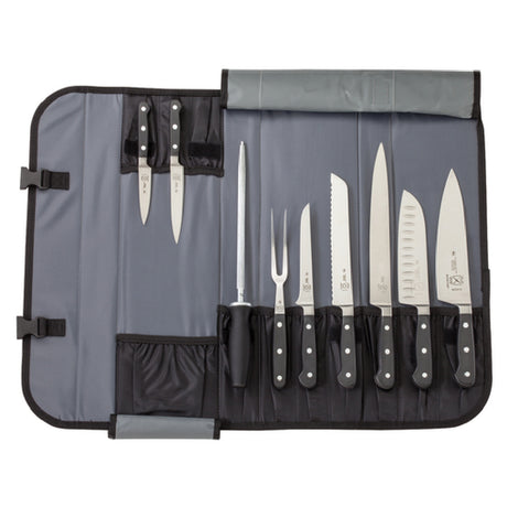 Mercer Culinary M21860 Renaissance® Knife Case Set 10 Piece Includes: (1) 10-pocket Roll With Detachable