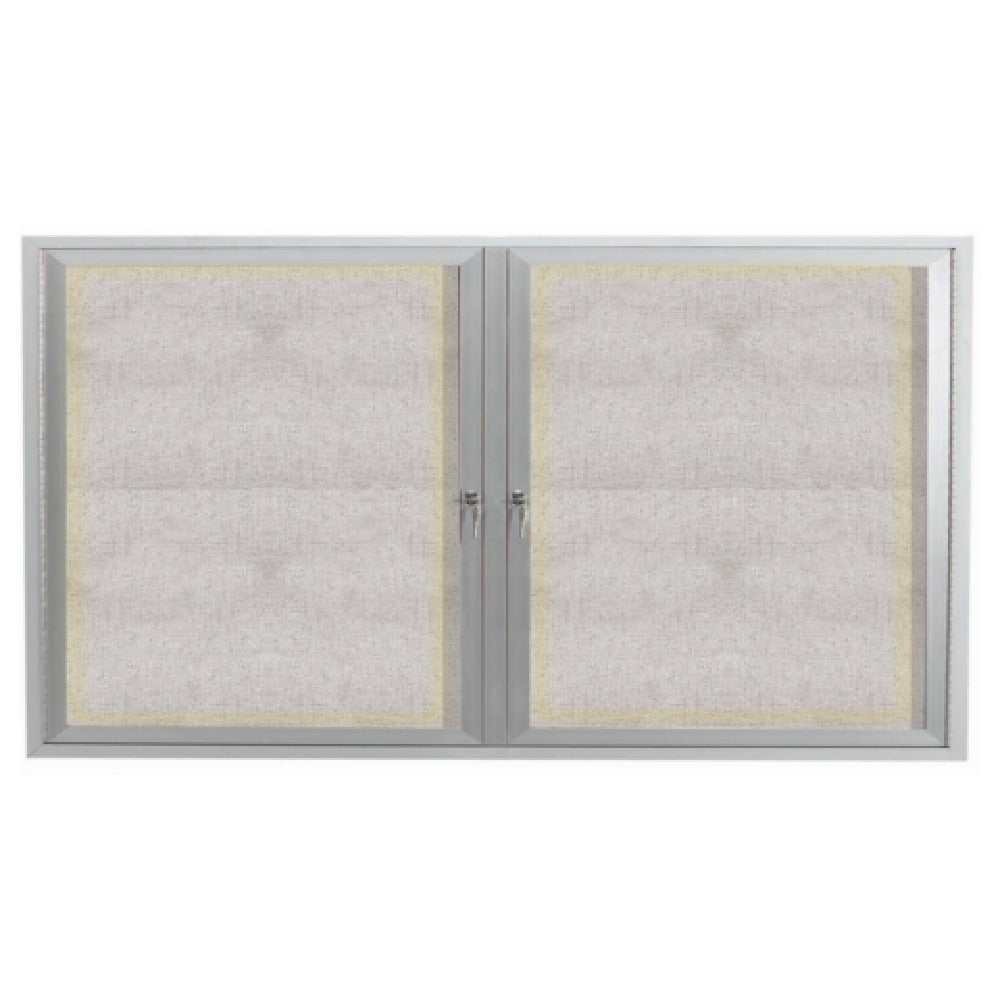 Aarco ODCC3660RI Aluminum Bulletin Board 60"W X 36"H Enclosed