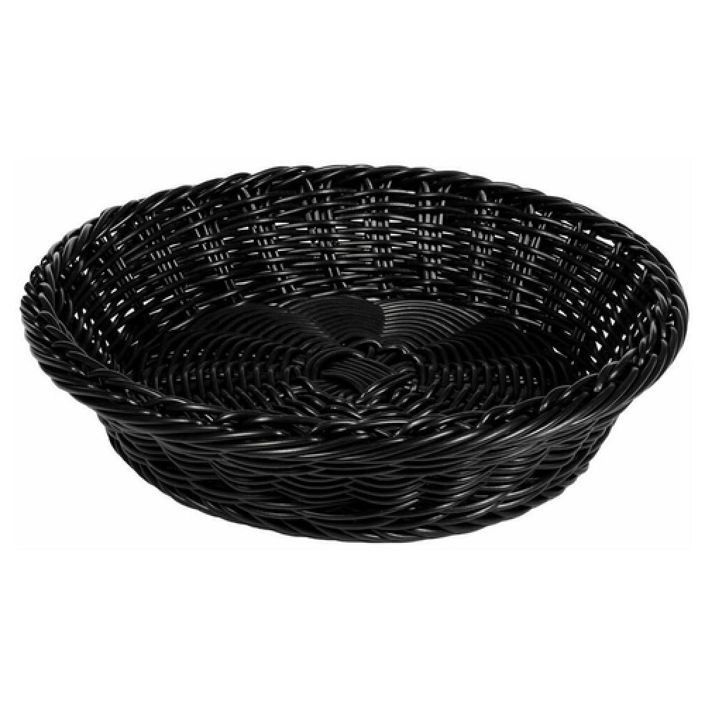 GET Enterprises WB-1502-BK Clipper Mill Designer Polyweave Basket™ 11-1/2" Dia. X 2-3/4"H