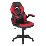 Flash Furniture CH-00095-RED-GG X10 Gaming Chair 250 Lb. Weight Capacity LeatherSoft Upholstery With Mesh Inserts