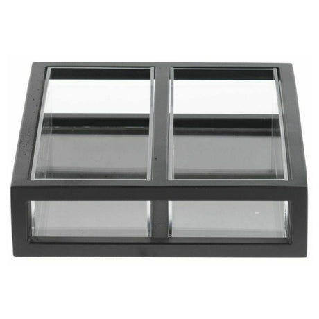 Hubert 35667 - Oatmeal Packet Holder, 2-compartment, 11-1/16" X 9-1/8" X 3-15/32"H