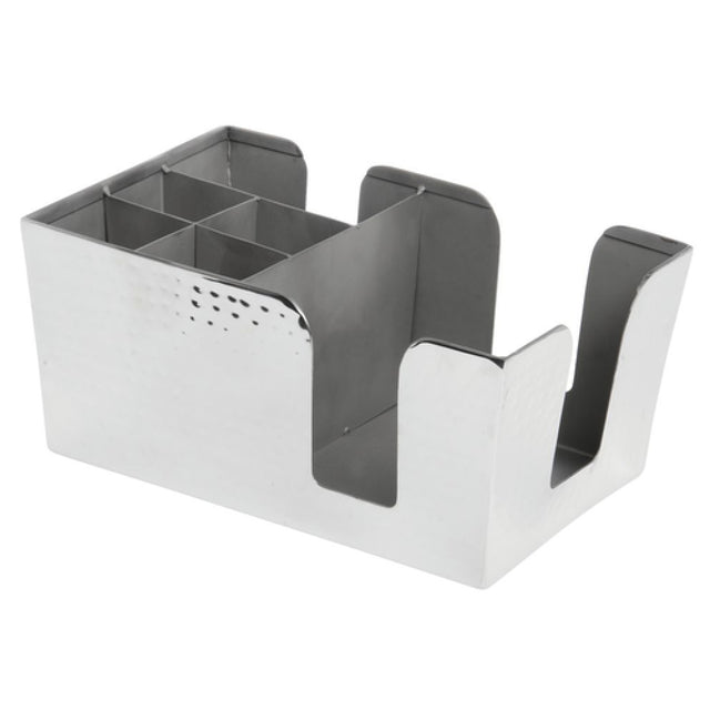 Hubert 32907 - Bar Caddy, 6-compartment, 9-1/4" X 6" X 4"H