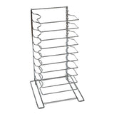 American Metalcraft 19033 Pizza Pan Rack 10 Shelves Holds Pans 16" To 23" Diameter X 2-1/4" Deep