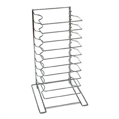 American Metalcraft 19033 Pizza Pan Rack 10 Shelves Holds Pans 16" To 23" Diameter X 2-1/4" Deep