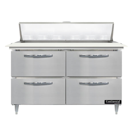 Continental Refrigerator D48N12C-D Designer Line Sandwich Unit 48"W Two-section