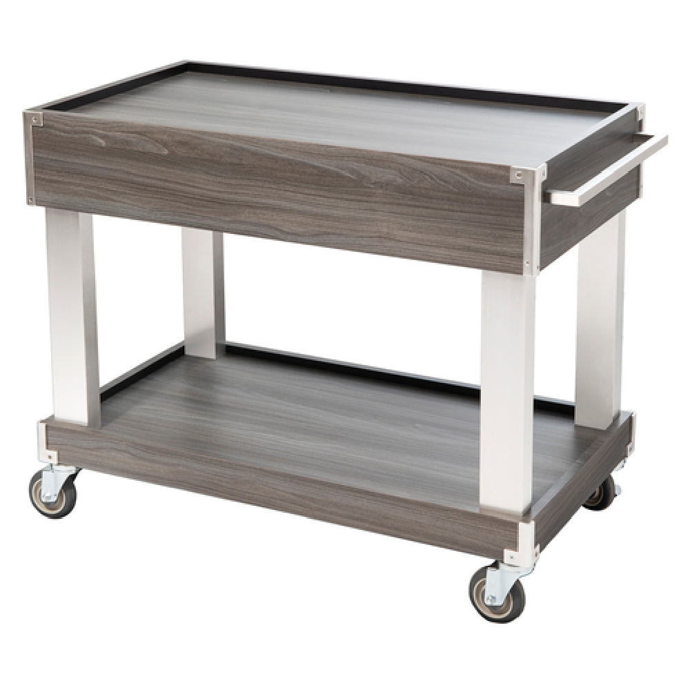 Bon Chef 50059 Bravo Dining Room Service Cart 40”L X 22”W X 32”H 250 Lb. Load Capacity