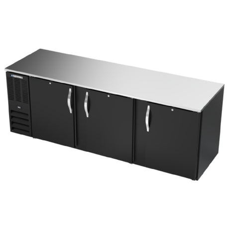 Beverage Air BB94HC-F-B - Refrigerated Food Rated Back Bar Storage Cabinet, Three-section
