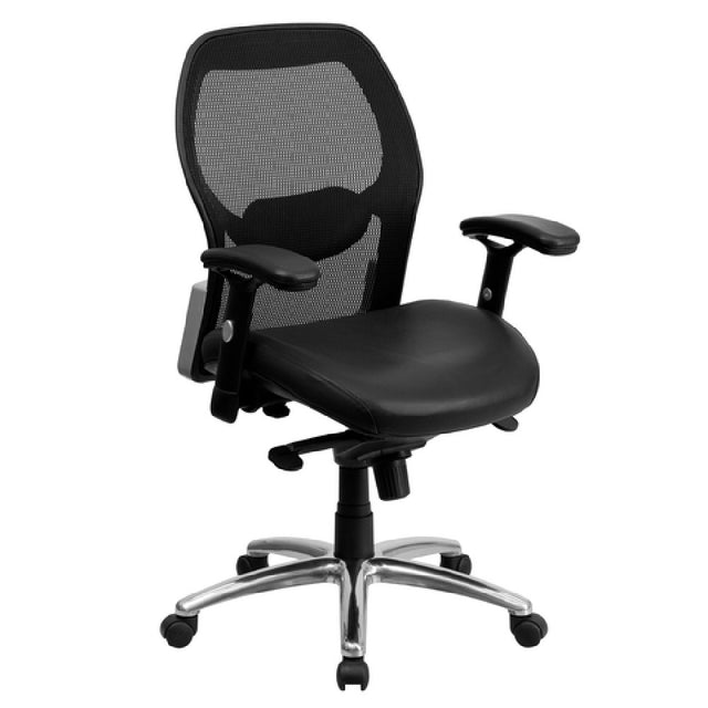 Flash Furniture LF-W42-L-GG Executive Swivel Office Chair 38-3/5" To 41-7/10" Adjustable Height