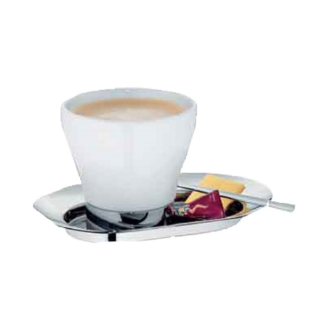 Bauscher Hepp 06.2527.6040 - Latte Set, Includes: (6) 7-1/2" X 4-3/4" 18/10 Stainless Steel Serving Trays