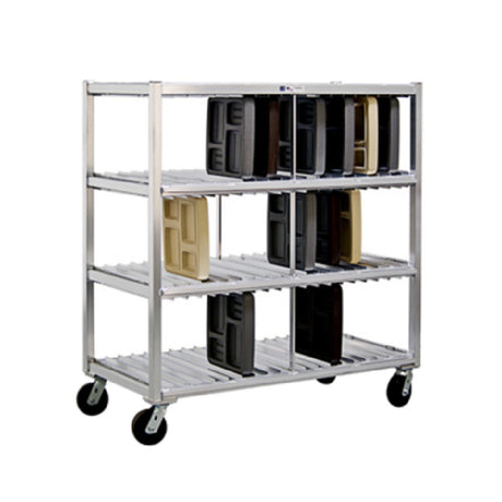 New Age Industrial 96704 Tray Drying Rack Mobile 3 Tray Levels