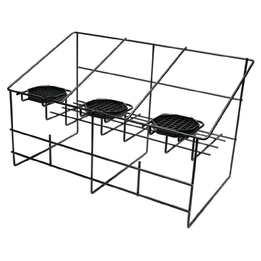 Service Ideas APR3BLC Airpot Serving Rack 22" X 14" X 13" 3-compartment