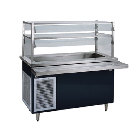 Delfield KCSC-50-BP Shelleyglas® Cold Food Serving Counter 50" Long 39" X 21-5/8" X 7" Deep Stainless Steel Bloomington Style Cold Pan