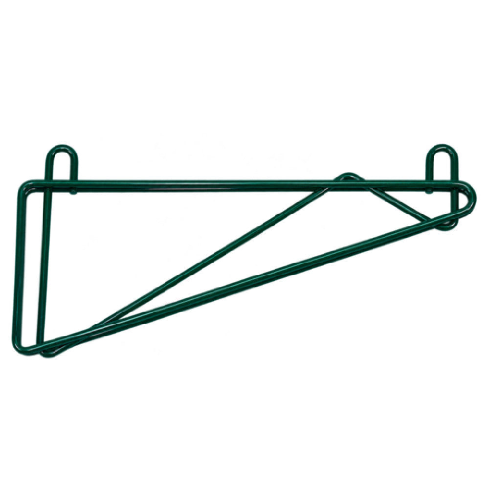 Klinger's Trading SS14-GREEN - Single Wall Bracket, For 14"D Shelf, Green Epoxy Finish (sold Each)
