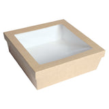 PacknWood 210KRAYB228 - Kray Take Out Box, 132 Oz., Base: 8.7" X 8.7" X 3.2"