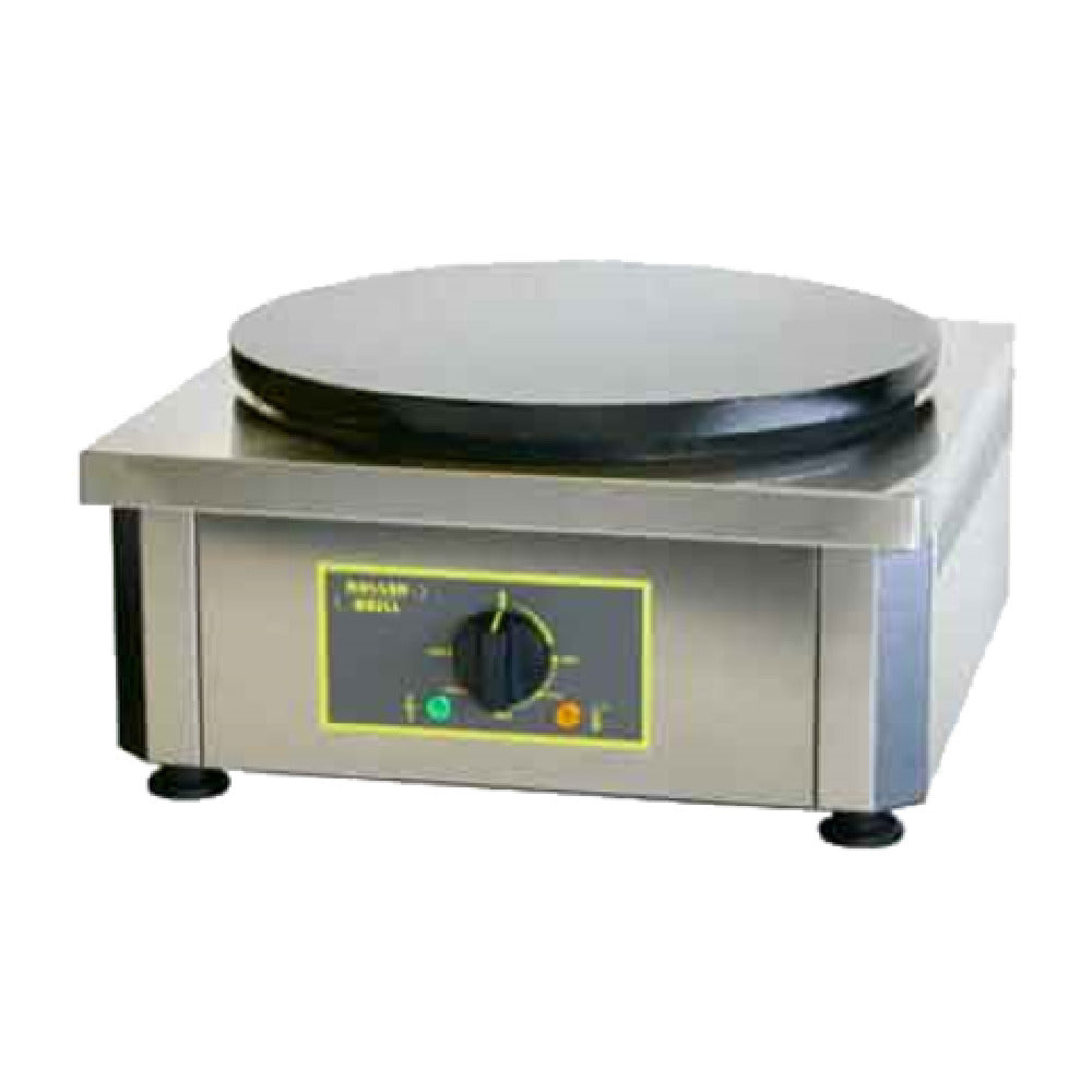 Equipex 350E Roller Grill Crepe Machine Single 13-3/4" Dia. Enamel Coated Cast Iron Plate