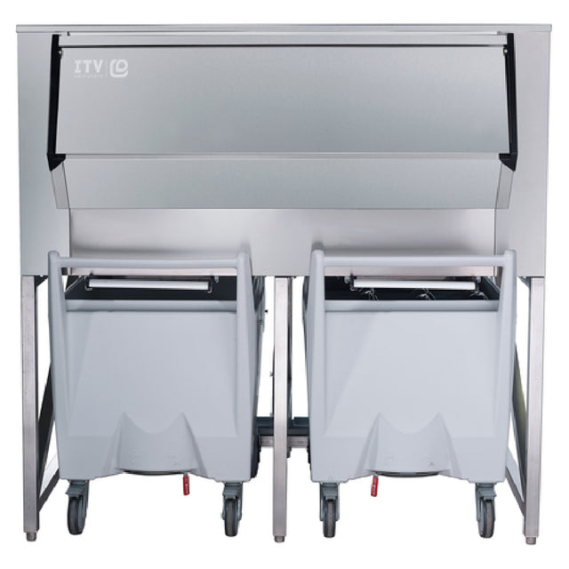 ITV Ice Makers SCD-900 Ice Storage Bin With Carts 60" W 911 Lbs. AHRI Certified Storage Capacity