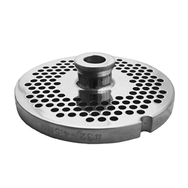 Uniworld Food Service Equipment SS832GP3/16-H Grinder Plate With Hub #323/16" Stainless Steel